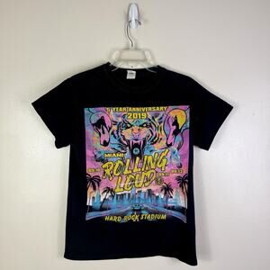 Rolling Loud 2019 Tour Miami Travis Scott Kid Cudi Rap Hip Hop T-Shirt S